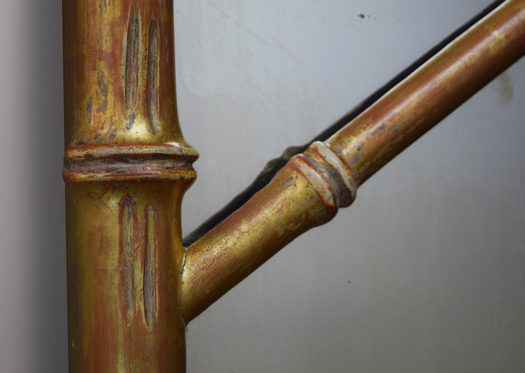 Gilt Faux Bamboo Overmantel Mirror
