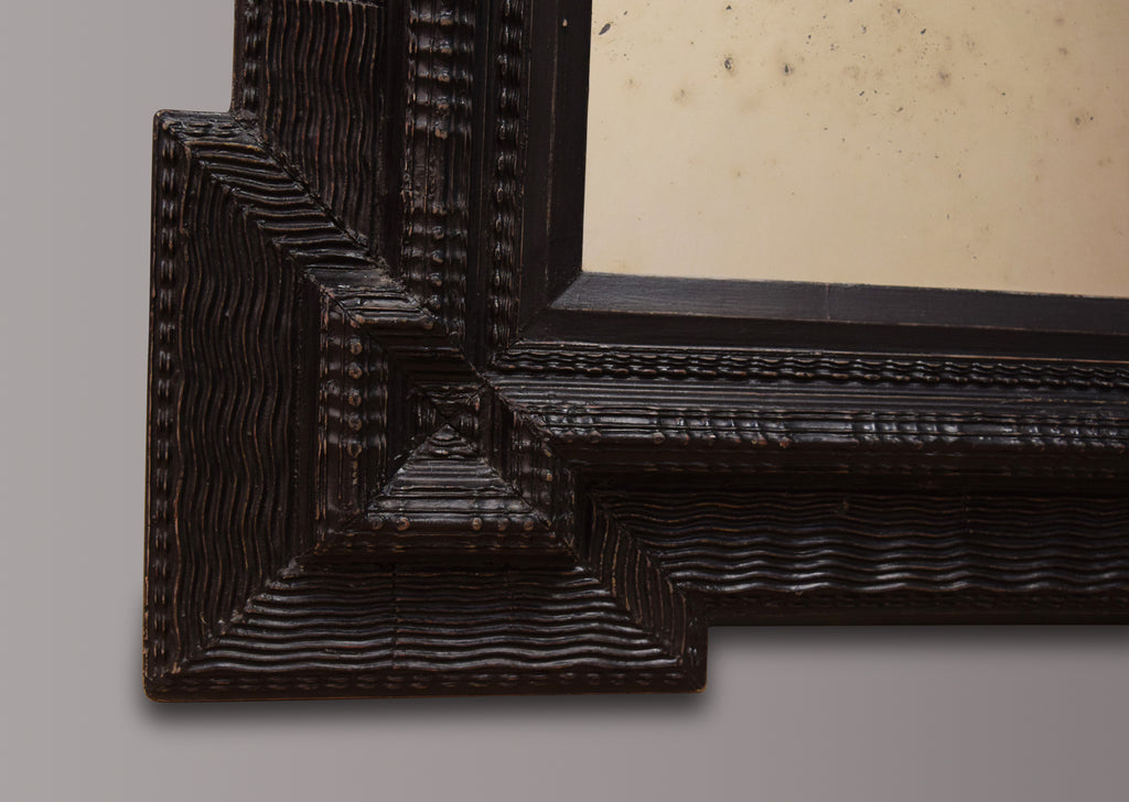 Large Ebonised Flemish Mirror