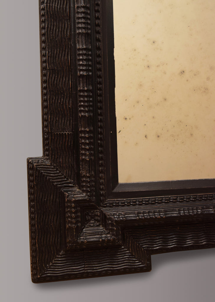 Large Ebonised Flemish Mirror