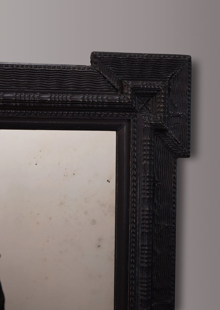 Large Ebonised Flemish Mirror
