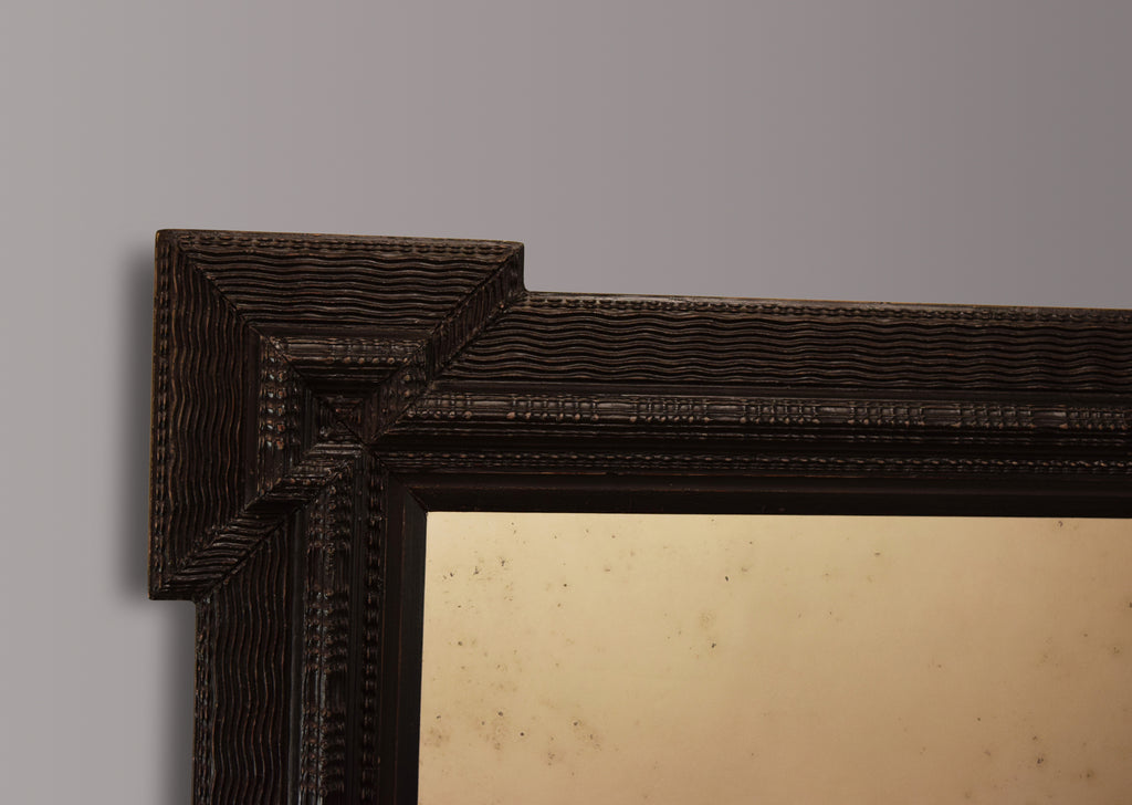 Large Ebonised Flemish Mirror