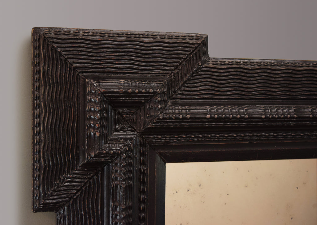 Large Ebonised Flemish Mirror