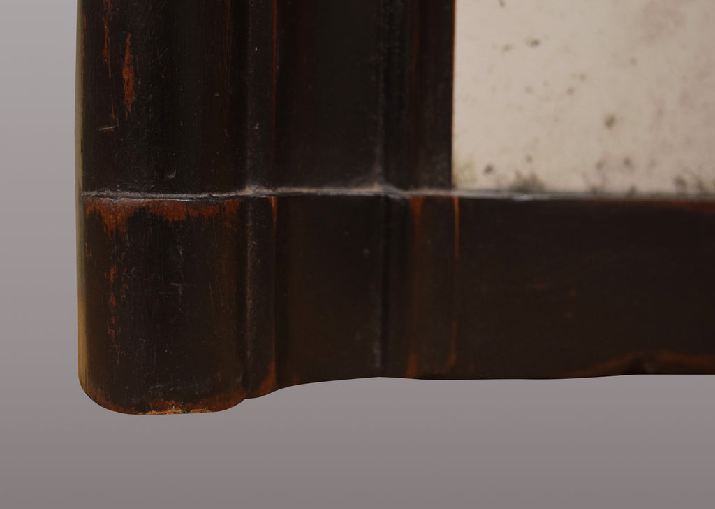 Ebonised Overmantel Mirror