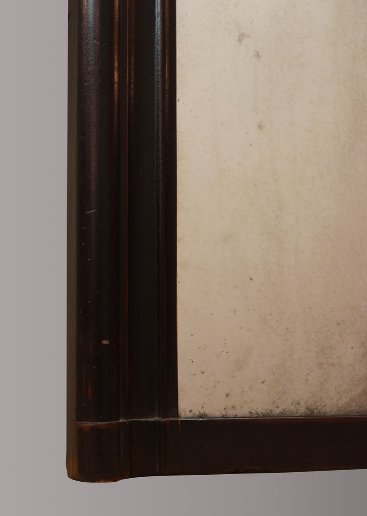 Ebonised Overmantel Mirror