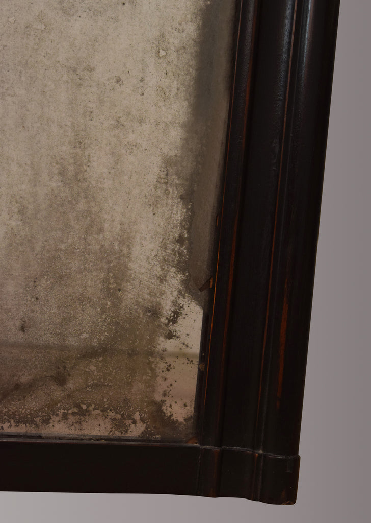 Ebonised Overmantel Mirror