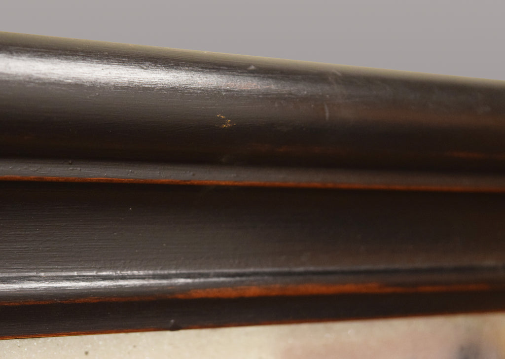 Ebonised Overmantel Mirror