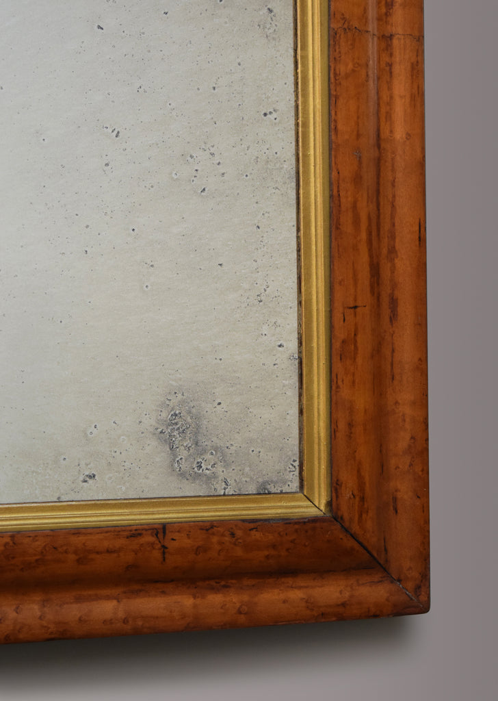 Birds Eye Maple & Gilt Mirror