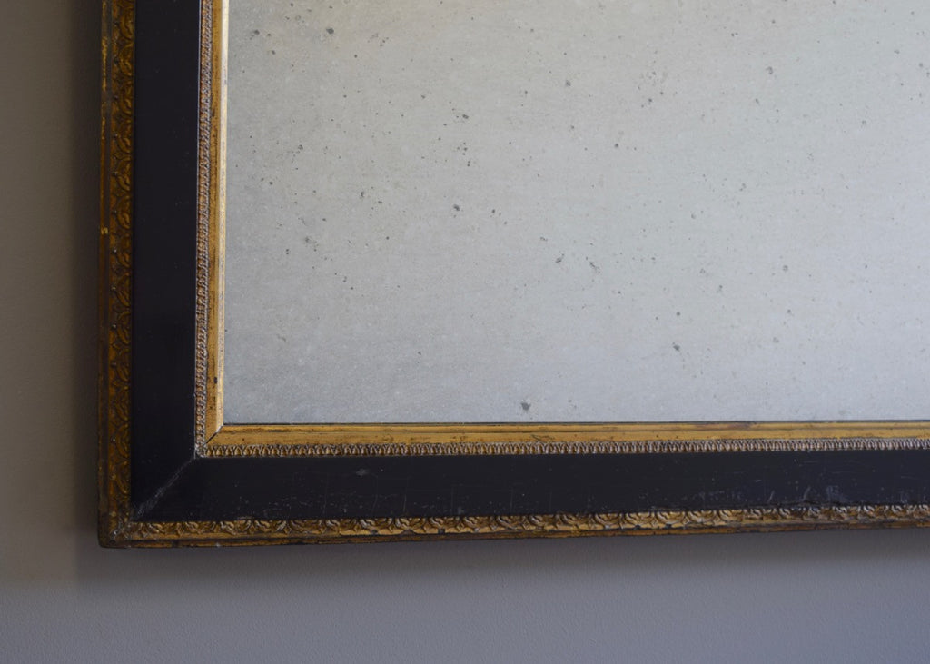 English Gilt & Ebonised Mirror - SOLD