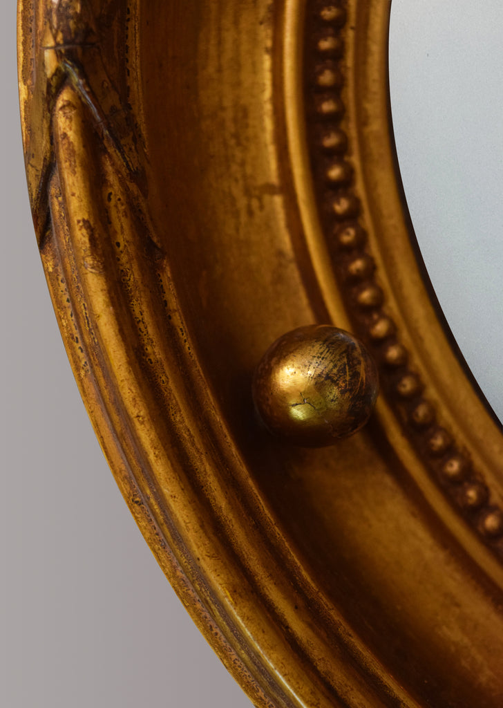 Gilt Convex Mirror