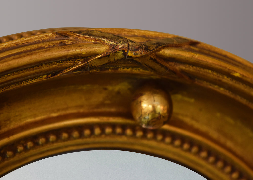Gilt Convex Mirror