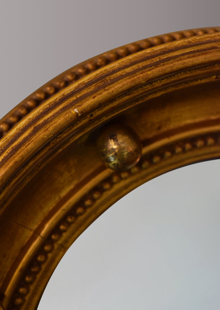 Gilt Convex Mirror
