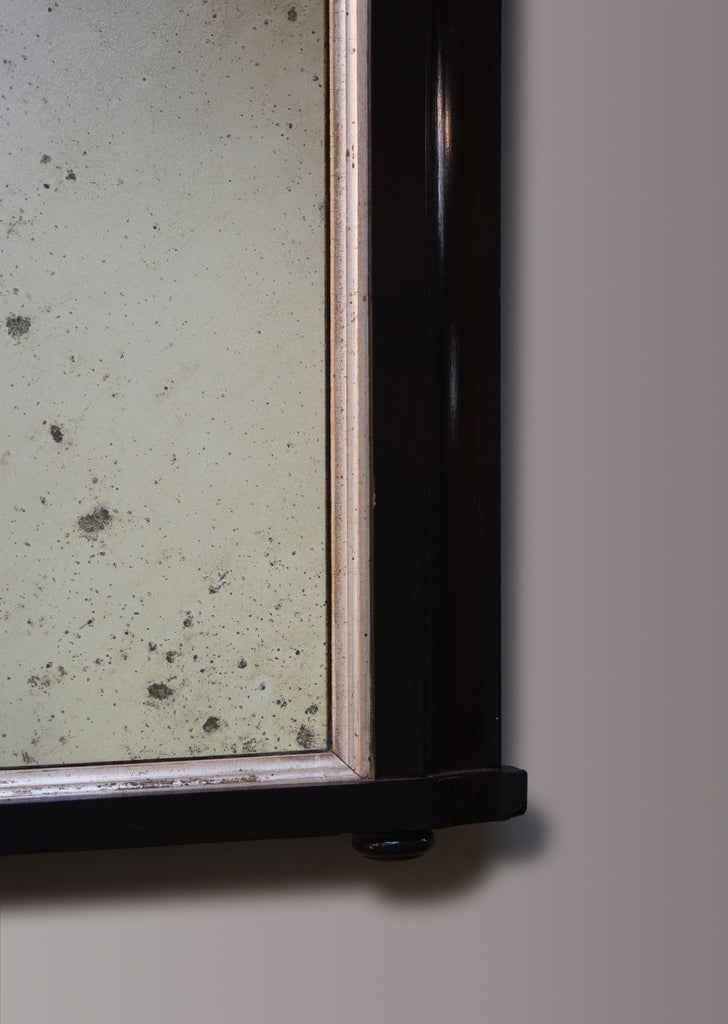 Ebonised Overmantel Mirror