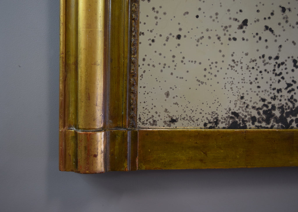 French Engraved Overmantel