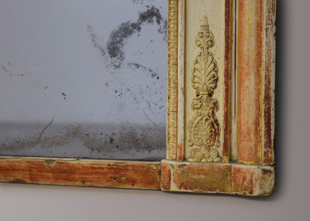 Late 19th Century French Gilt & Gesso Overmantel Mirror