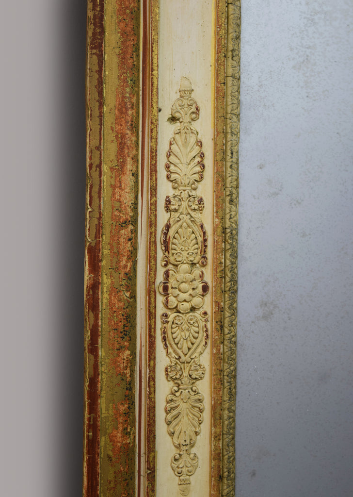 Late 19th Century French Gilt & Gesso Overmantel Mirror