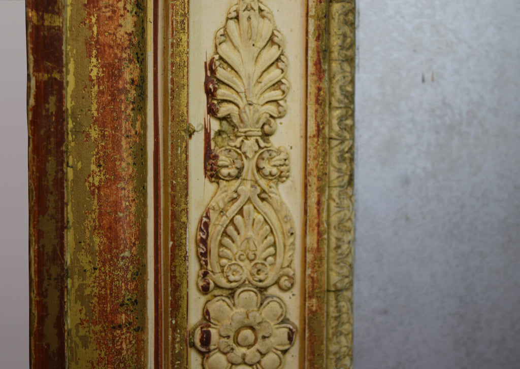 Late 19th Century French Gilt & Gesso Overmantel Mirror