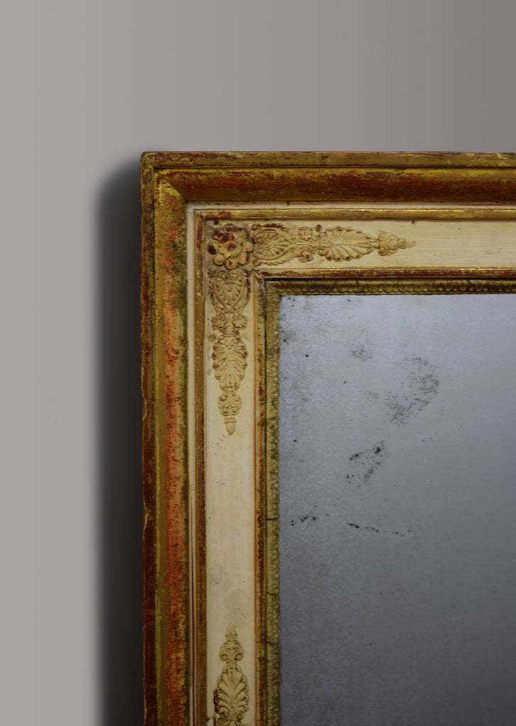 Late 19th Century French Gilt & Gesso Overmantel Mirror