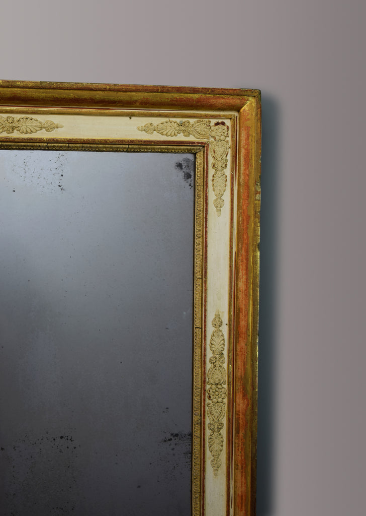 Late 19th Century French Gilt & Gesso Overmantel Mirror