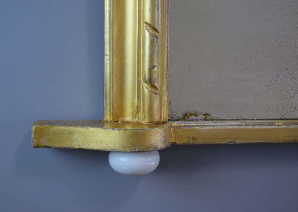 English Overmantel Mirror - SOLD
