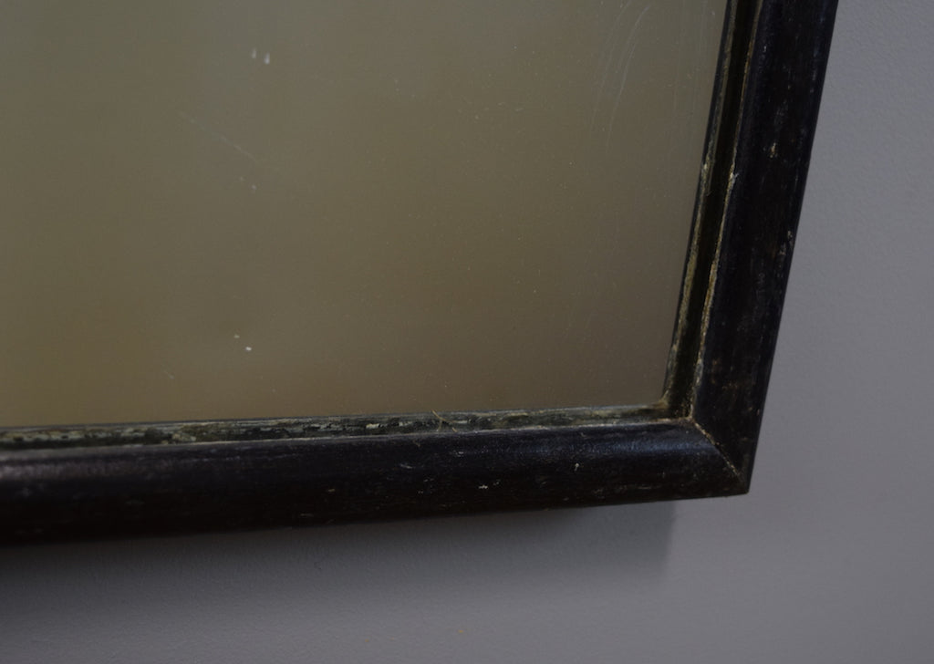 Late 19th Century French Ebonised Bistro Mirror