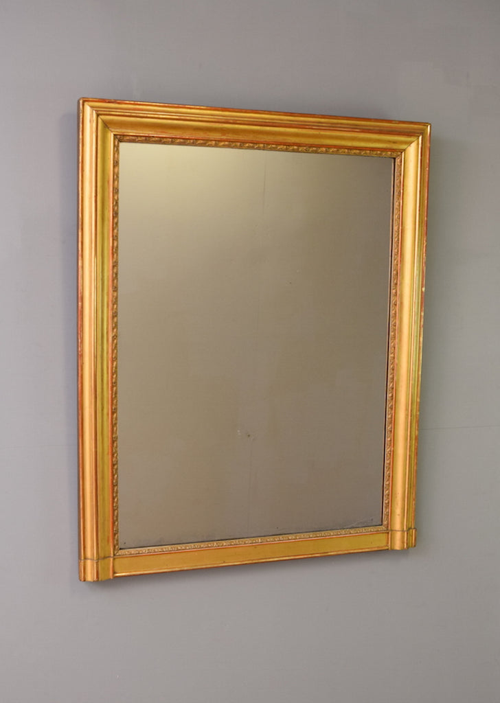 Late 19th Century French Gilt Overmantel Mirror