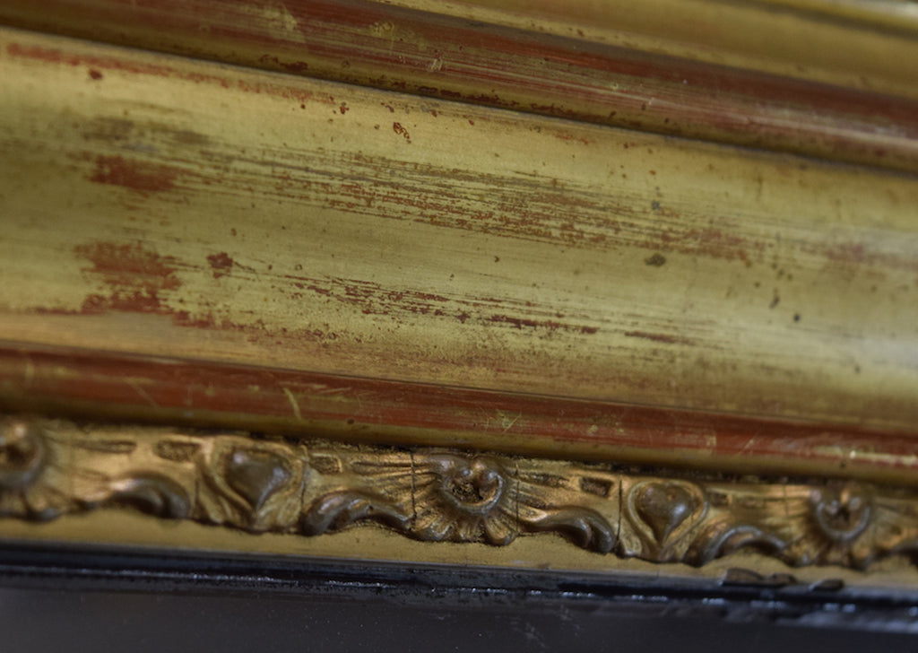Late 19th Century French Gilt Overmantel Mirror