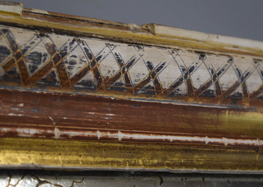 Late 19th Century Distressed French Gilt Mirror