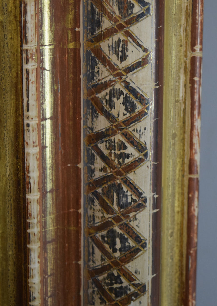 Late 19th Century Distressed French Gilt Mirror