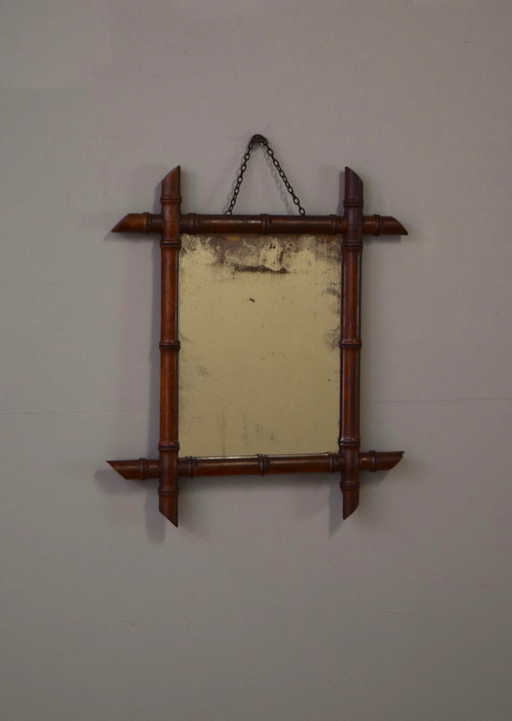 Faux Bamboo French Mirror
