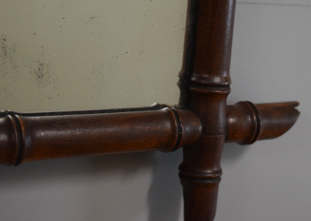 Faux Bamboo French Mirror