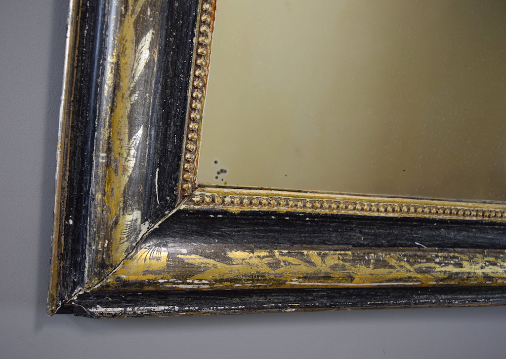 Gilt & Ebonised French Mirror