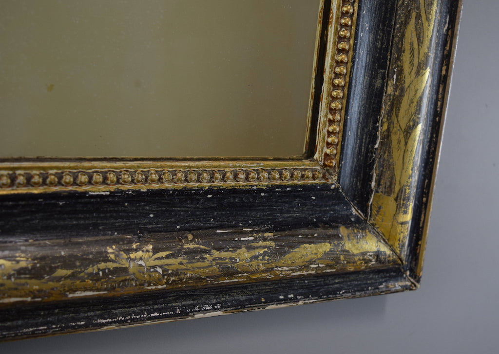 Gilt & Ebonised French Mirror