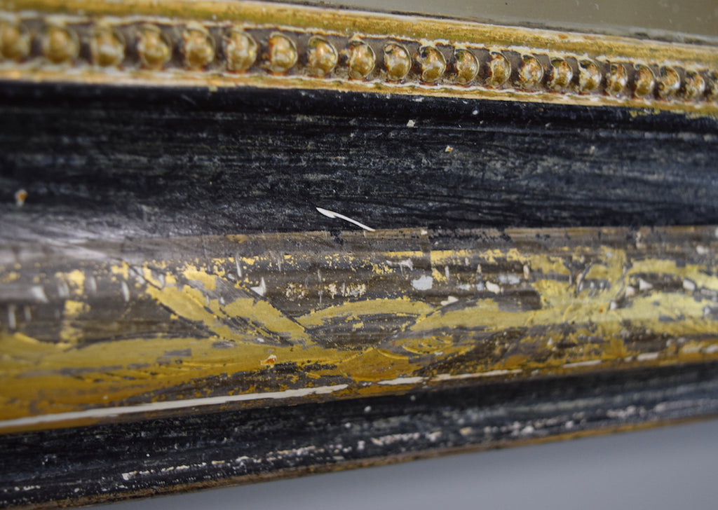 Gilt & Ebonised French Mirror