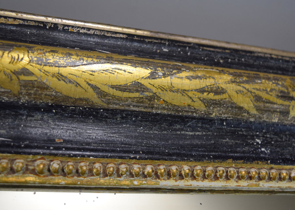 Gilt & Ebonised French Mirror