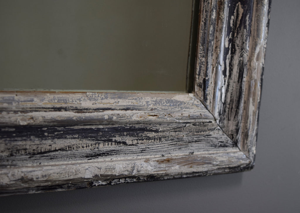 Silver Gilt & Painted French Mirror