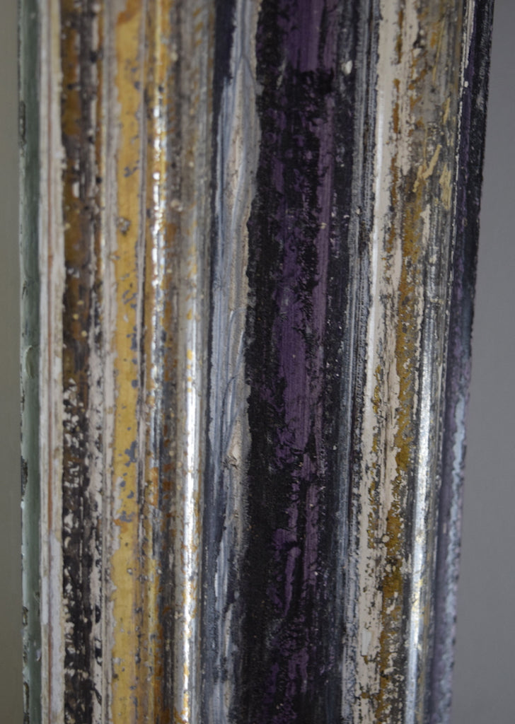 Silver Gilt & Painted French Mirror