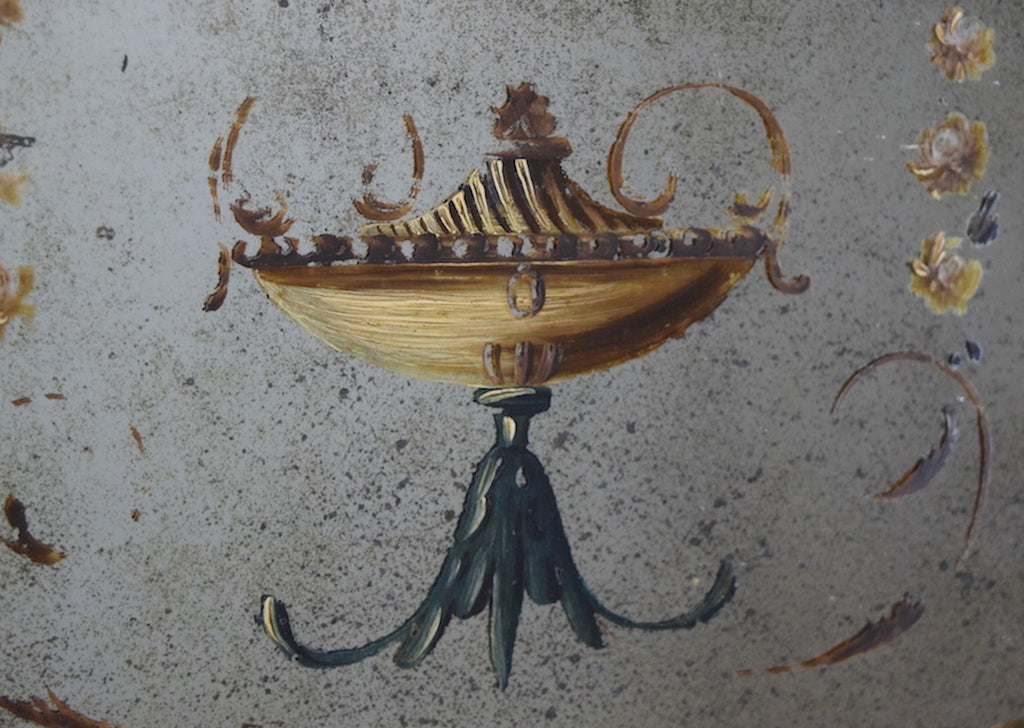 Late 19th Century Carved Wood French Trumeau Mirror