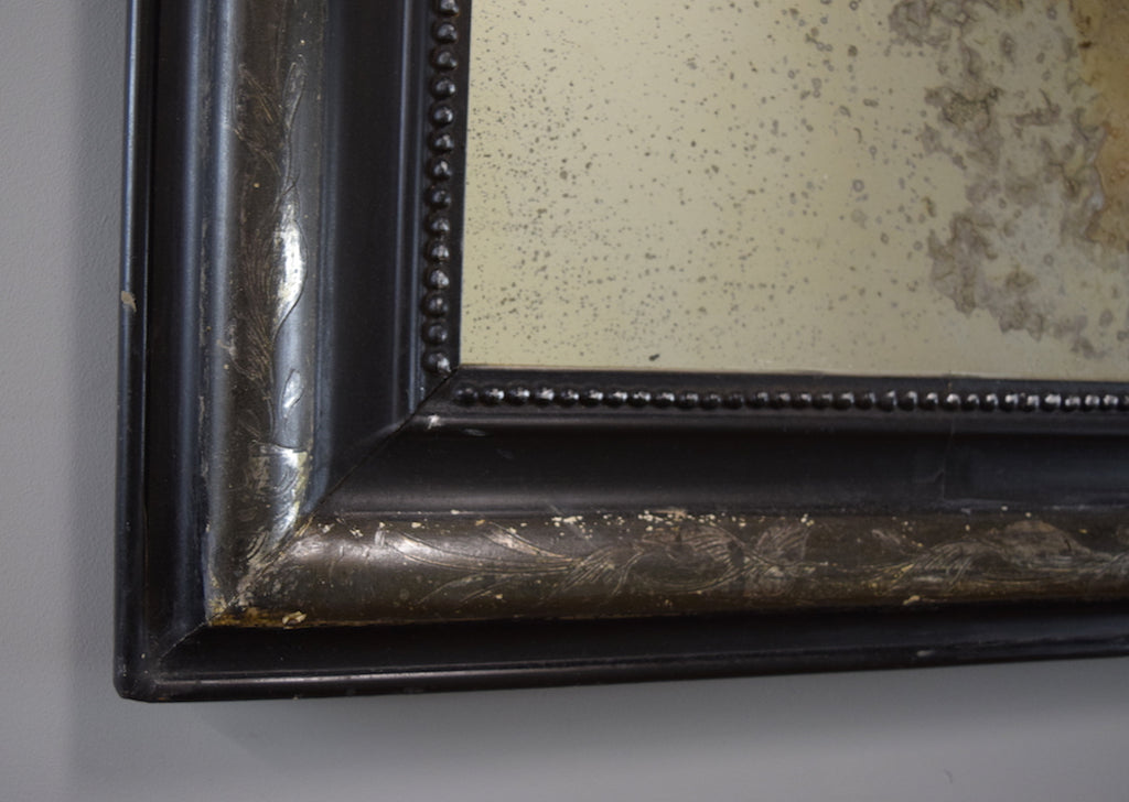 Ebonised French Mirror