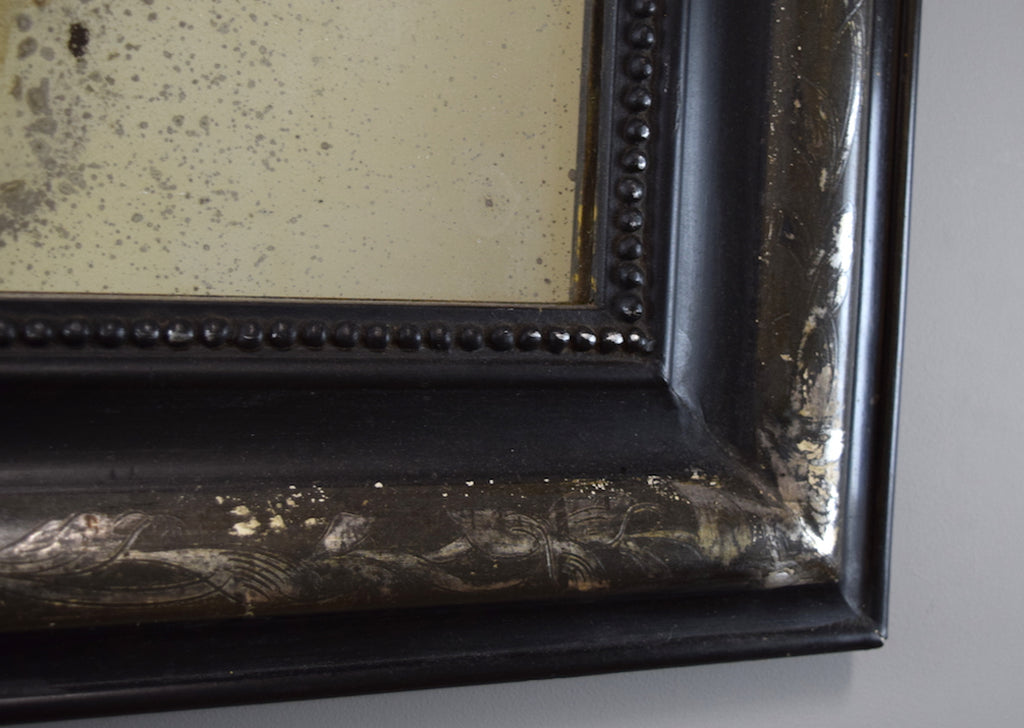 Ebonised French Mirror