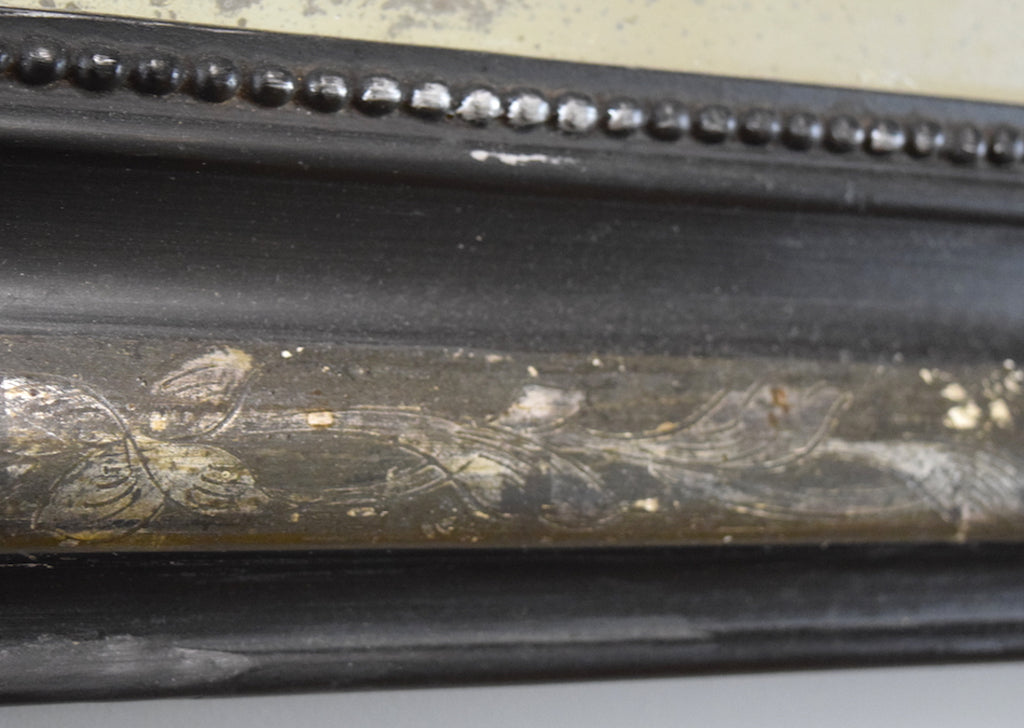 Ebonised French Mirror
