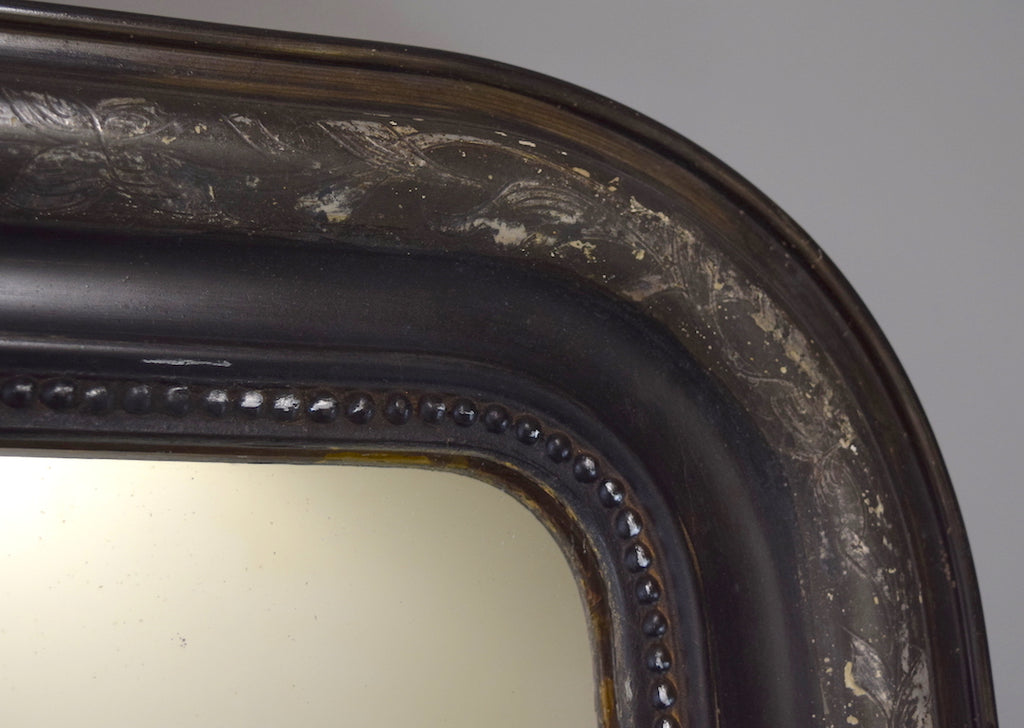 Ebonised French Mirror