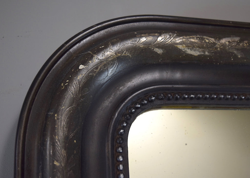 Ebonised French Mirror