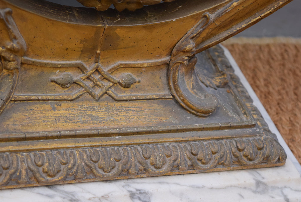 Gilt Oval Dressing Table Mirror