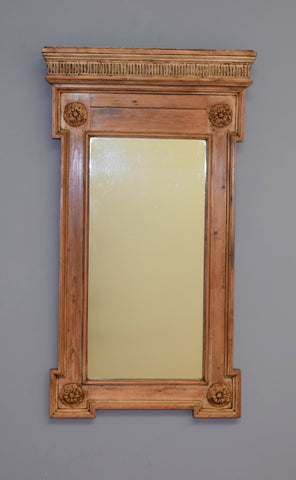 Carved Pine Framed Mirror