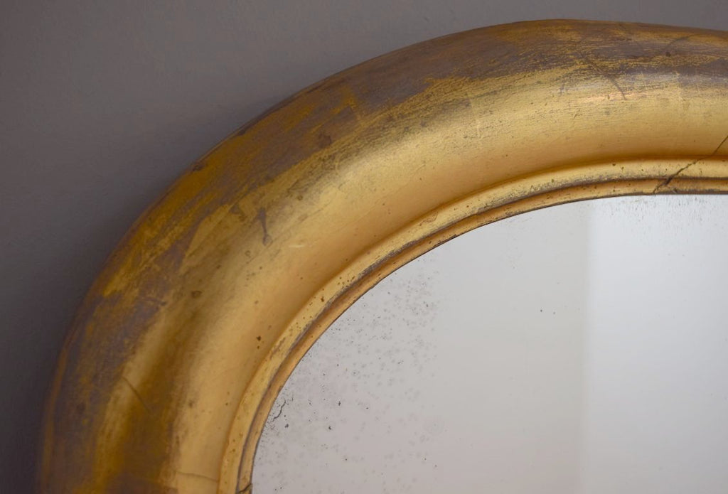 Early 19th Century Regency Gilt Mirror on Ebonised Plinth