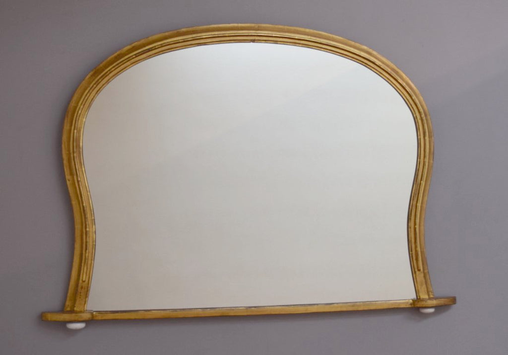 Gilt Hipped Overmantel Mirror