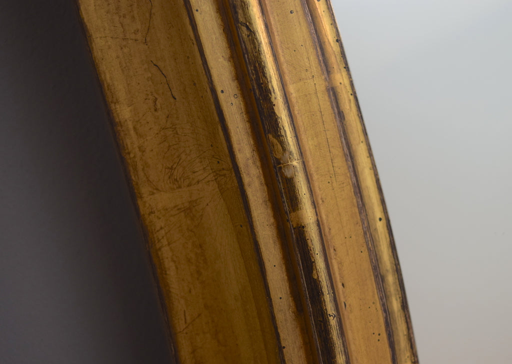 Gilt Hipped Overmantel Mirror