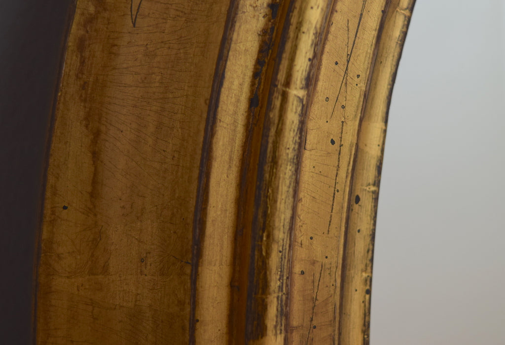 Gilt Hipped Overmantel Mirror