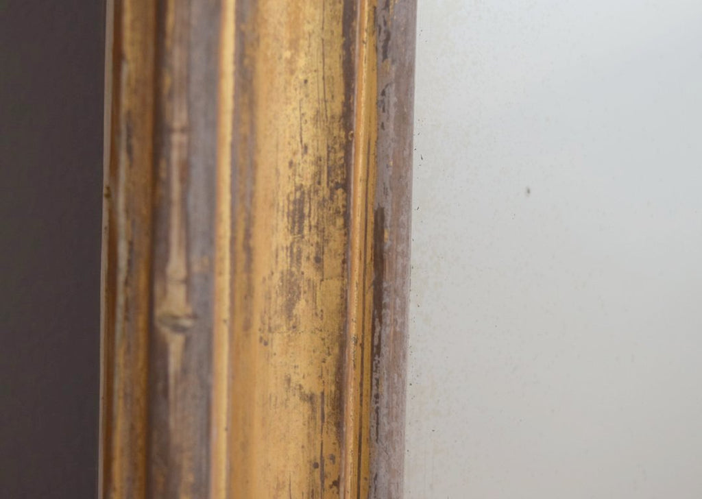 Mid 19th Century English Gilt Overmantel Mirror