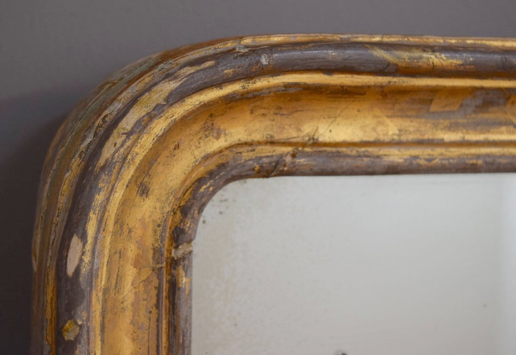 Mid 19th Century English Gilt Overmantel Mirror